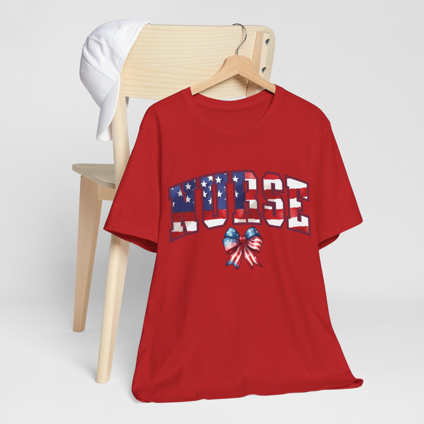 Patriotic Nurse Unisex Jersey Short Sleeve Tee