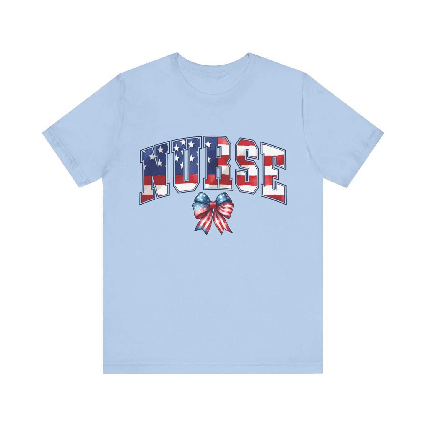 Patriotic Nurse Unisex Jersey Short Sleeve Tee