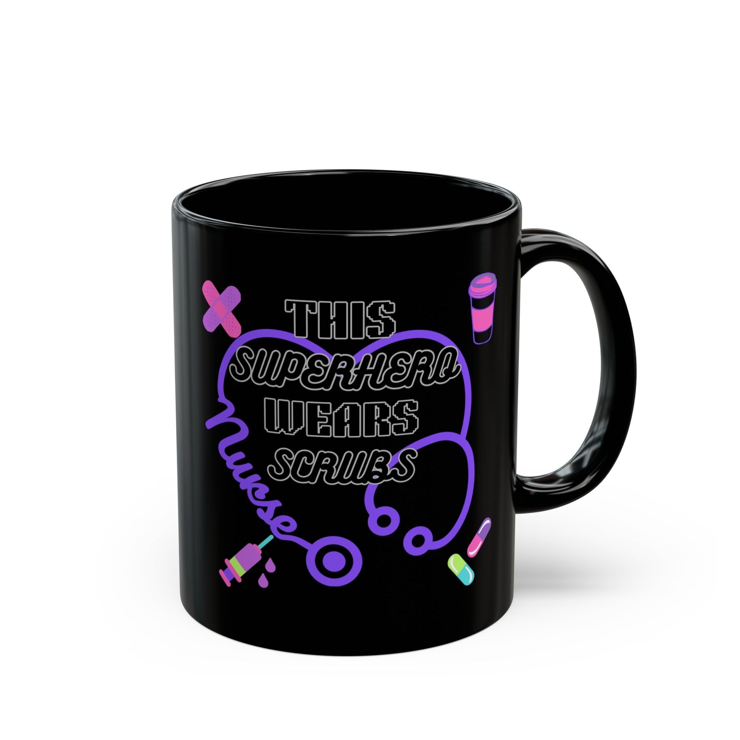 Nurse's Black Mug (11oz, 15oz)