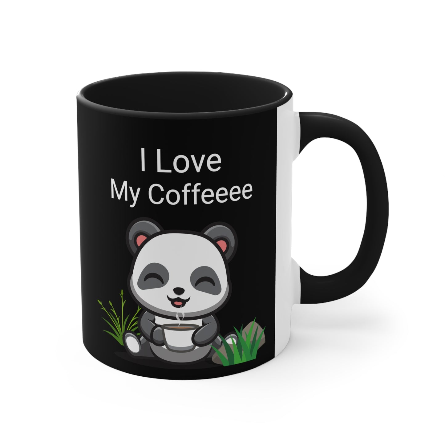 I love My Coffee Black Accent Coffee Mug, 11oz