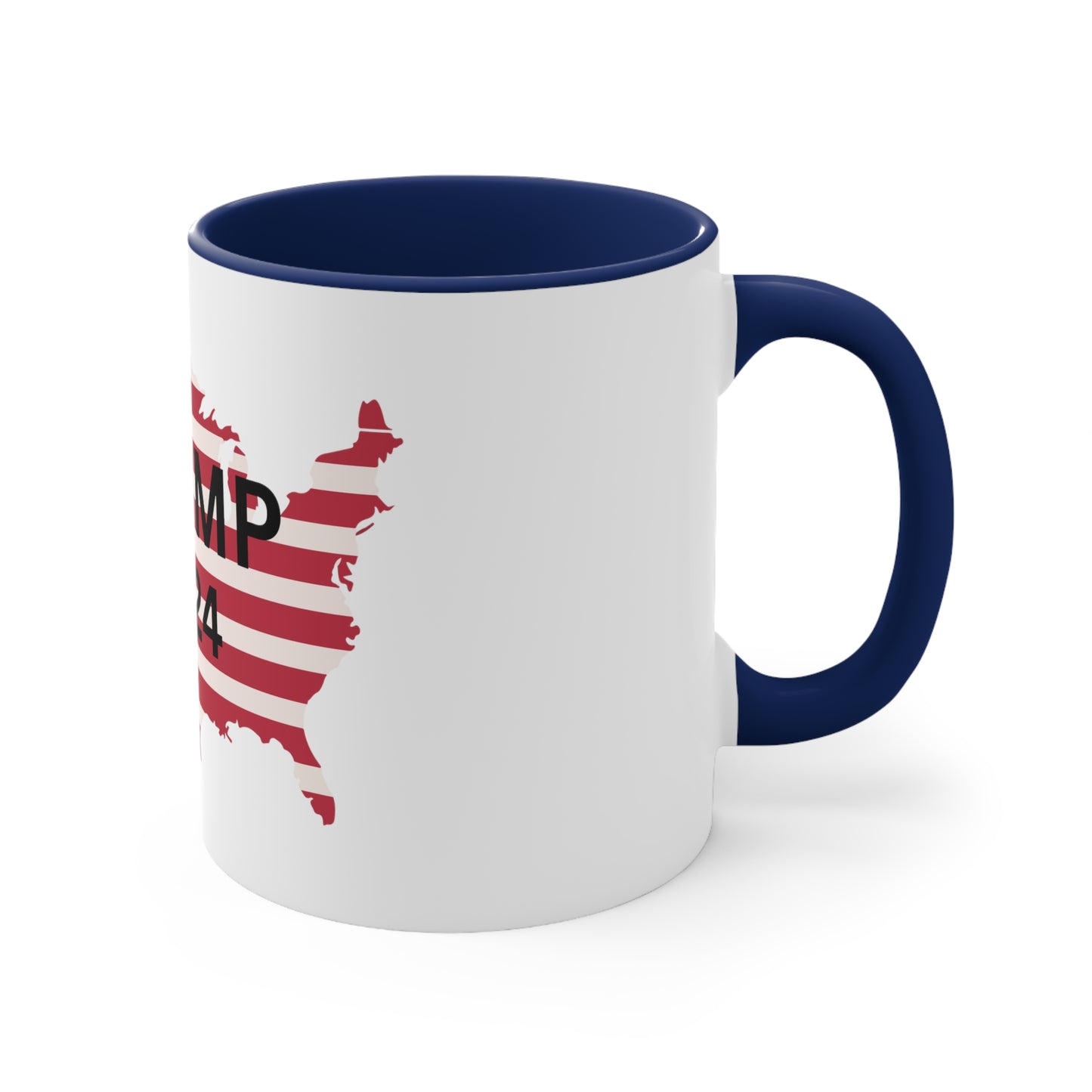 Trump 2024 Accent Coffee Mug, 11oz