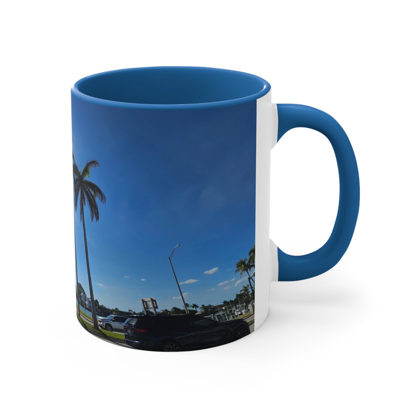 Palm Trees Accent Coffee Mug, 11oz