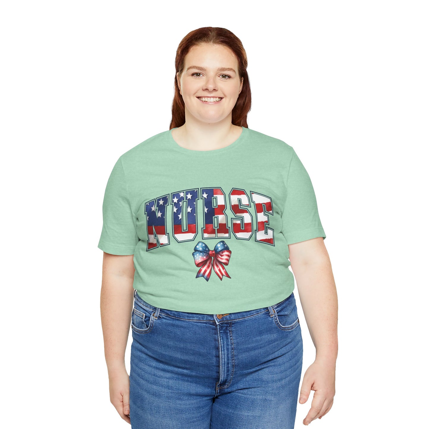 Patriotic Nurse Unisex Jersey Short Sleeve Tee