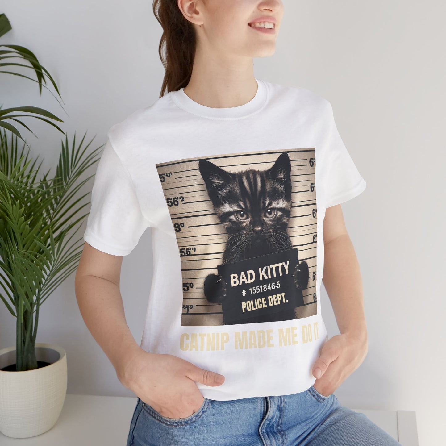 Catnip Made Me Do It Unisex Jersey Short Sleeve Tee