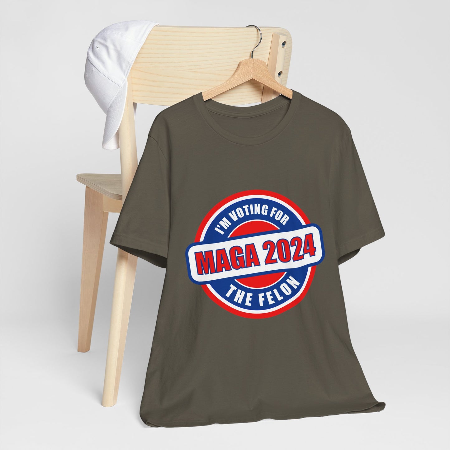 I'm Voting for the Felon Mega 2024 Unisex Jersey Short Sleeve Tee