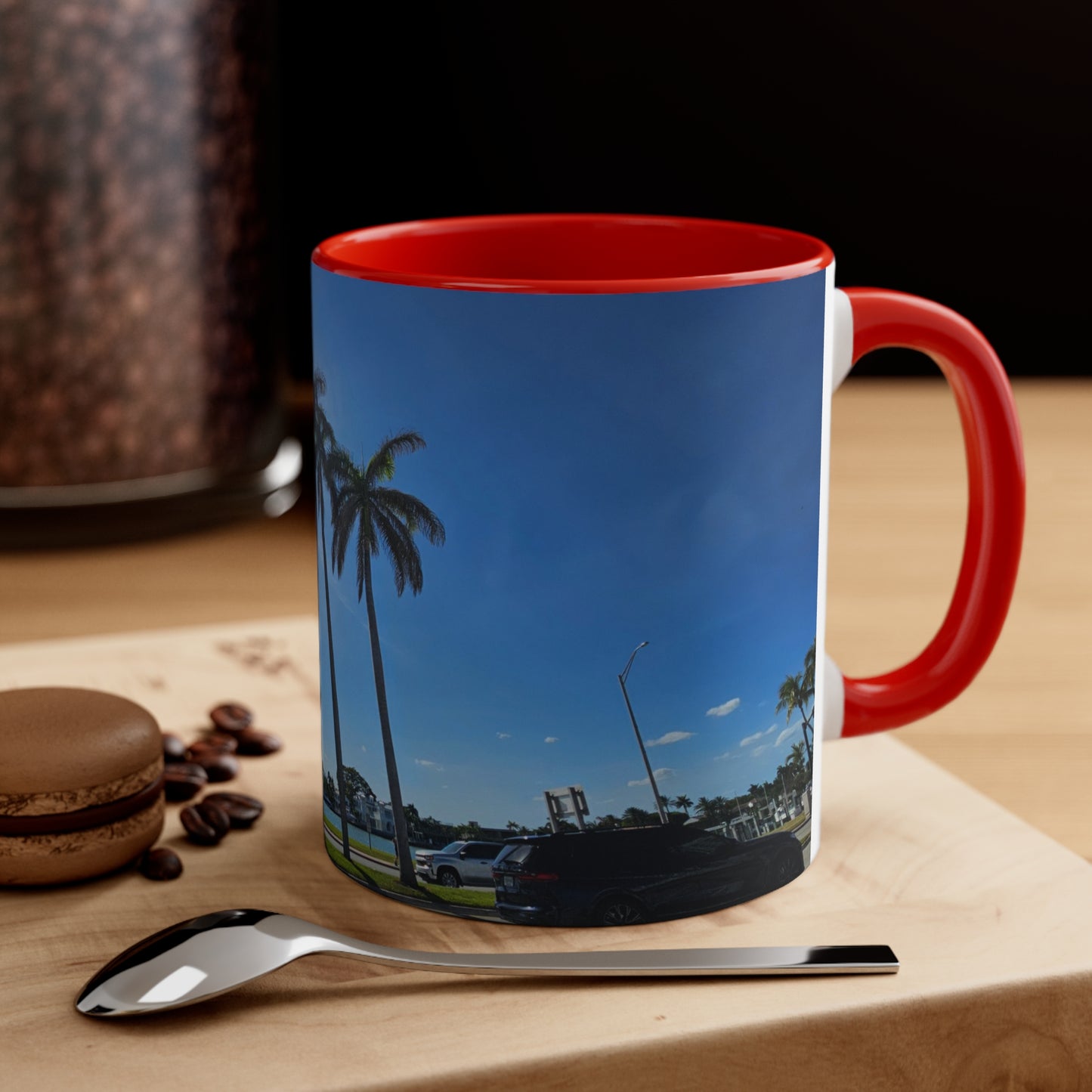 Palm Trees Accent Coffee Mug, 11oz