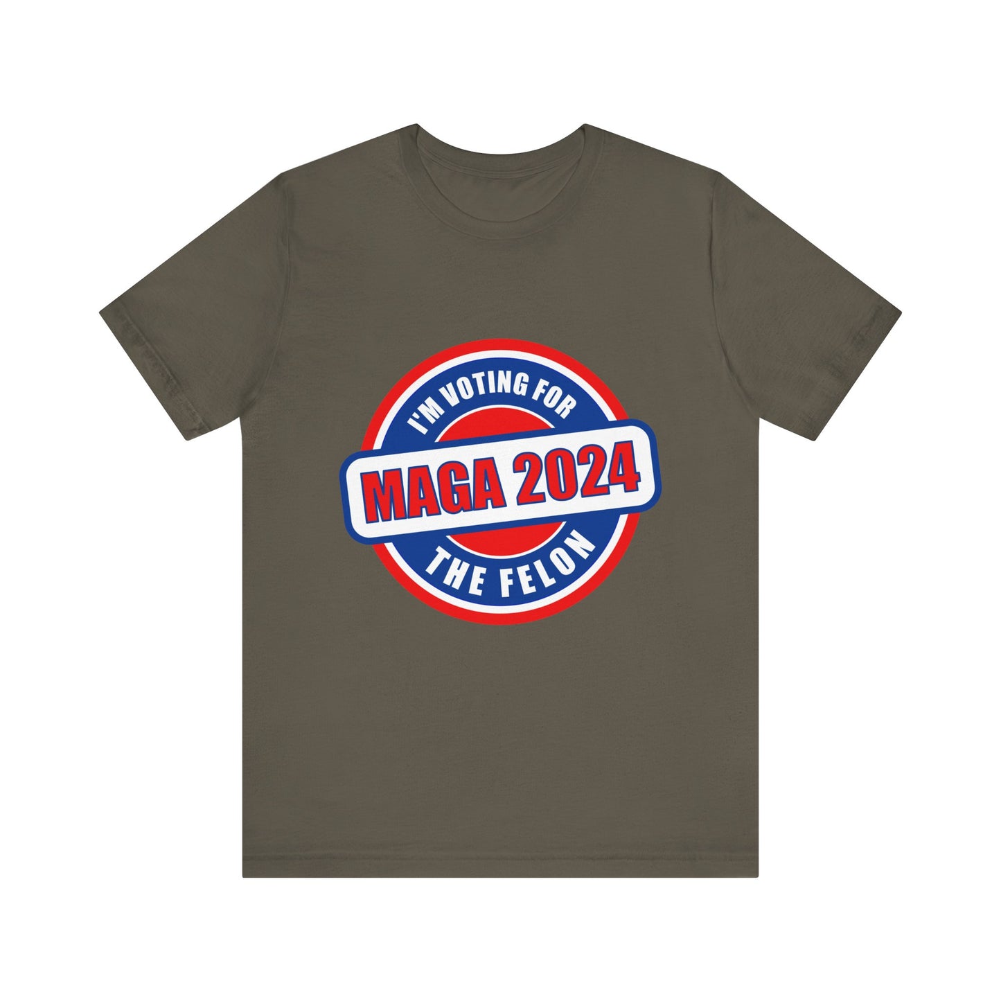 I'm Voting for the Felon Mega 2024 Unisex Jersey Short Sleeve Tee