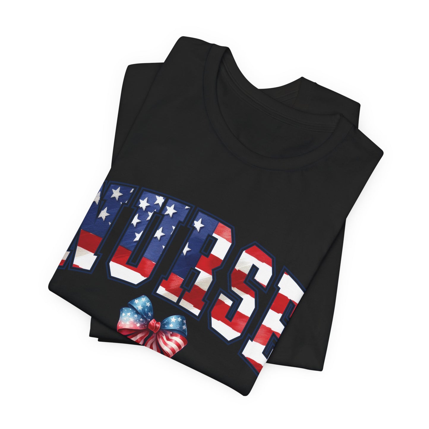 Patriotic Nurse Unisex Jersey Short Sleeve Tee