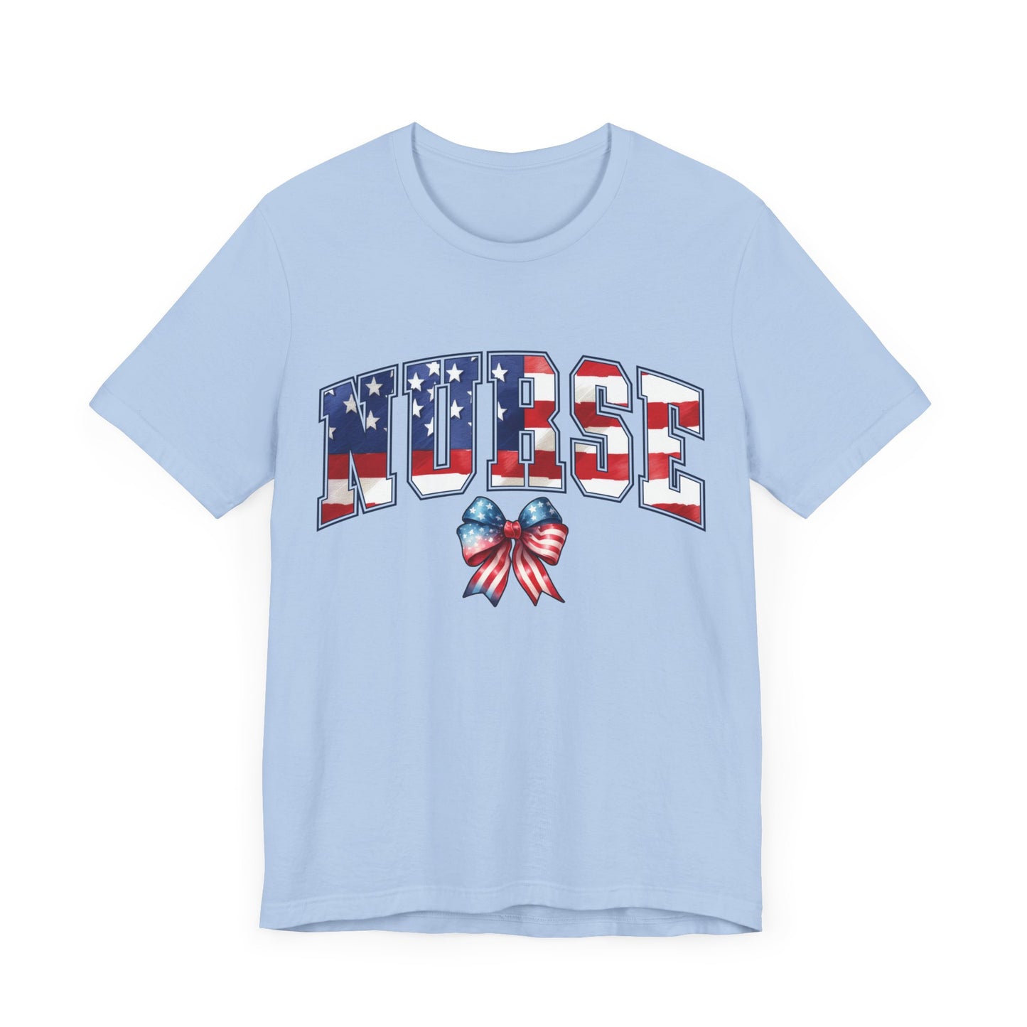 Patriotic Nurse Unisex Jersey Short Sleeve Tee