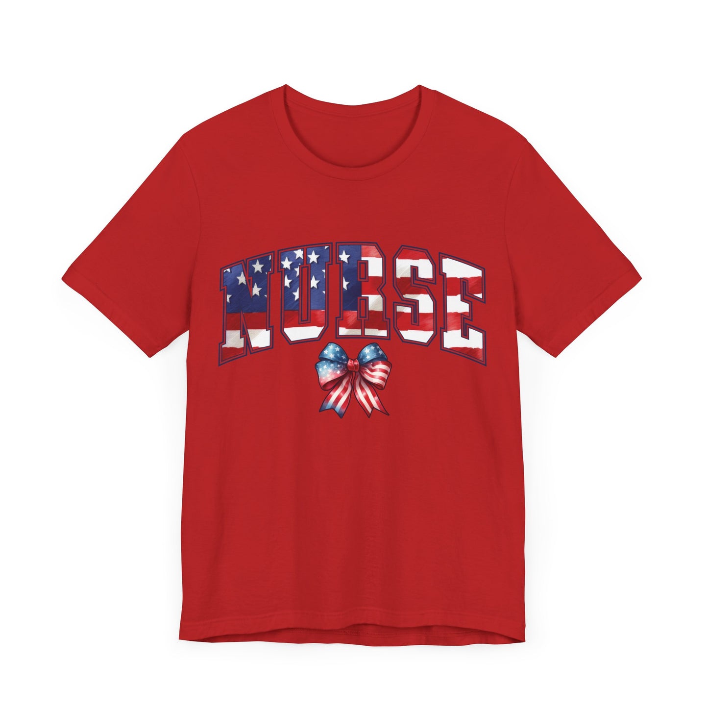 Patriotic Nurse Unisex Jersey Short Sleeve Tee