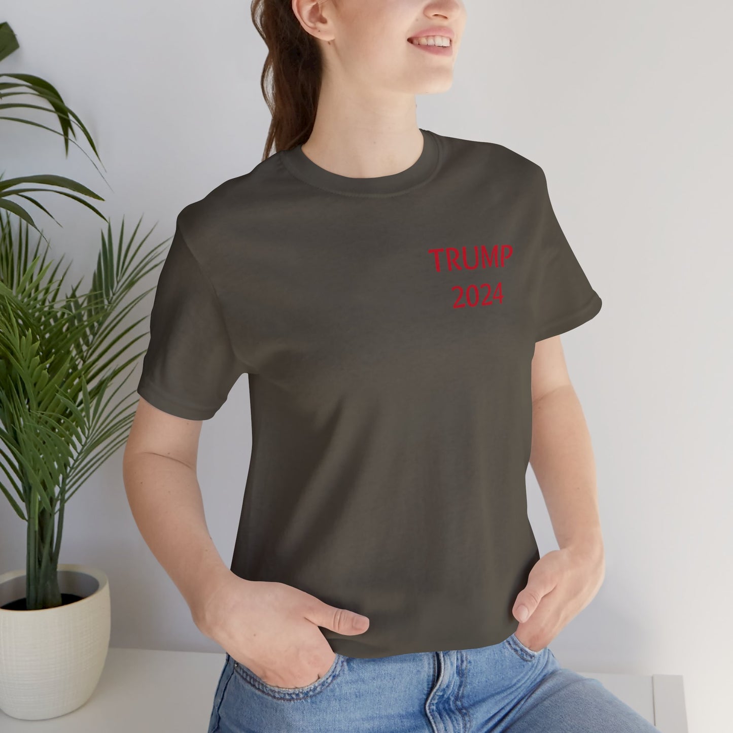 Freedom Is Not Free trump 2024 Unisex Jersey Short Sleeve Tee