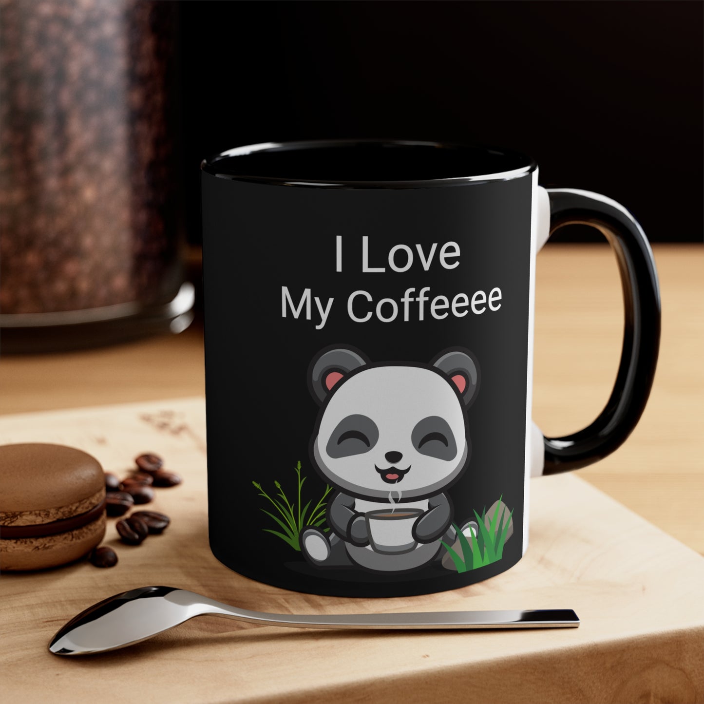 I love My Coffee Black Accent Coffee Mug, 11oz