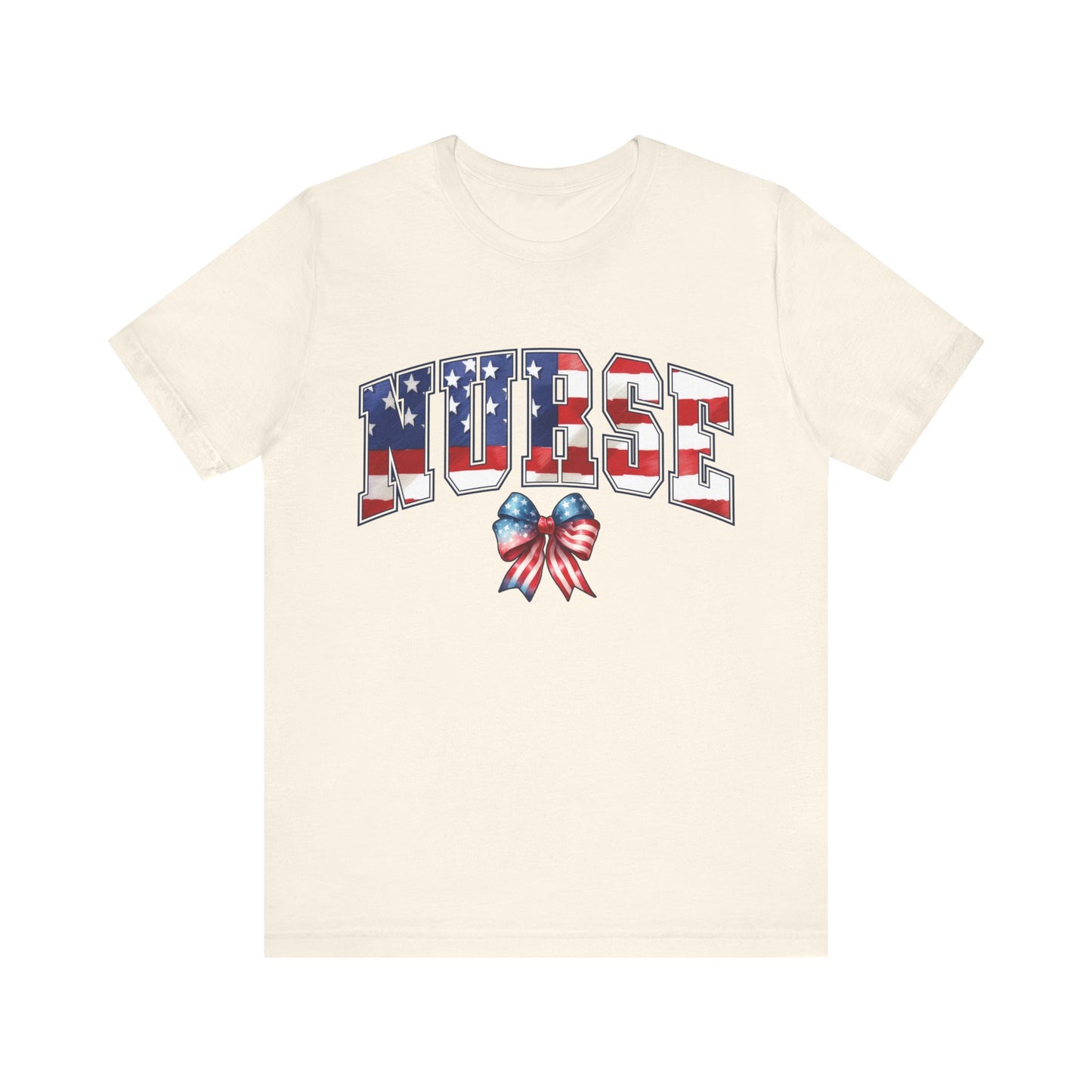 Patriotic Nurse Unisex Jersey Short Sleeve Tee