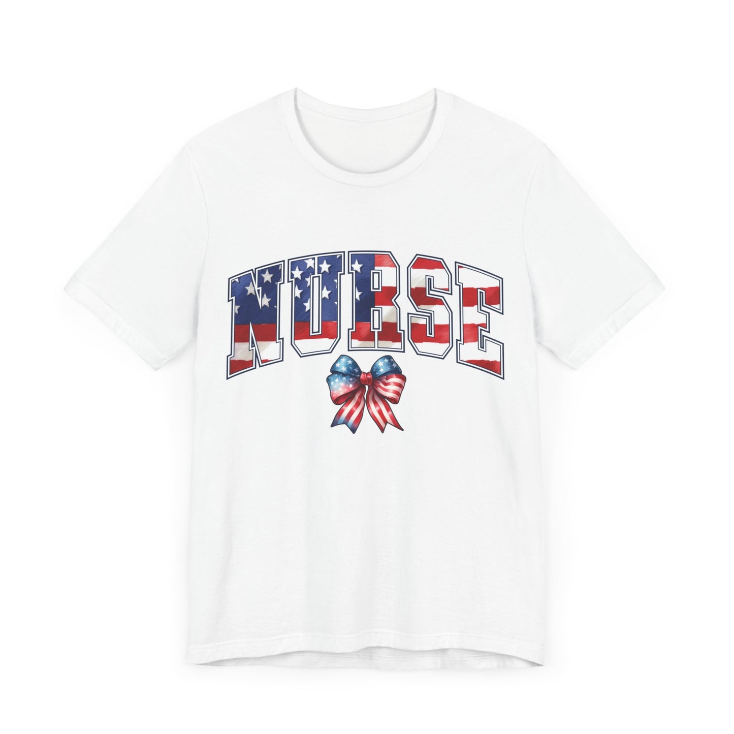 Patriotic Nurse Unisex Jersey Short Sleeve Tee