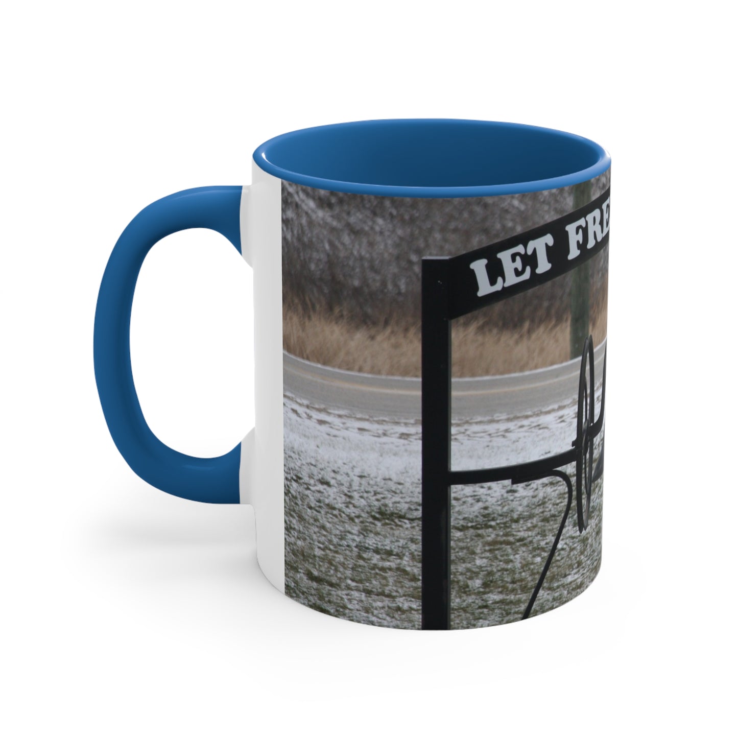Let Freedom Ring Accent Coffee Mug, 11oz
