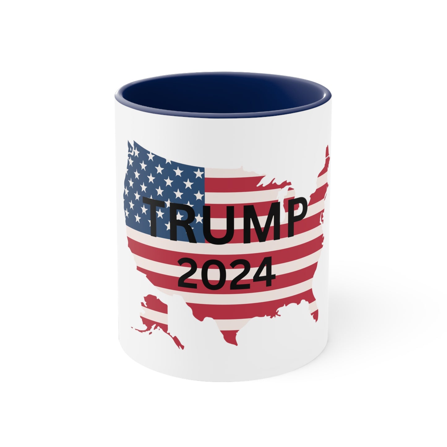 Trump 2024 Accent Coffee Mug, 11oz