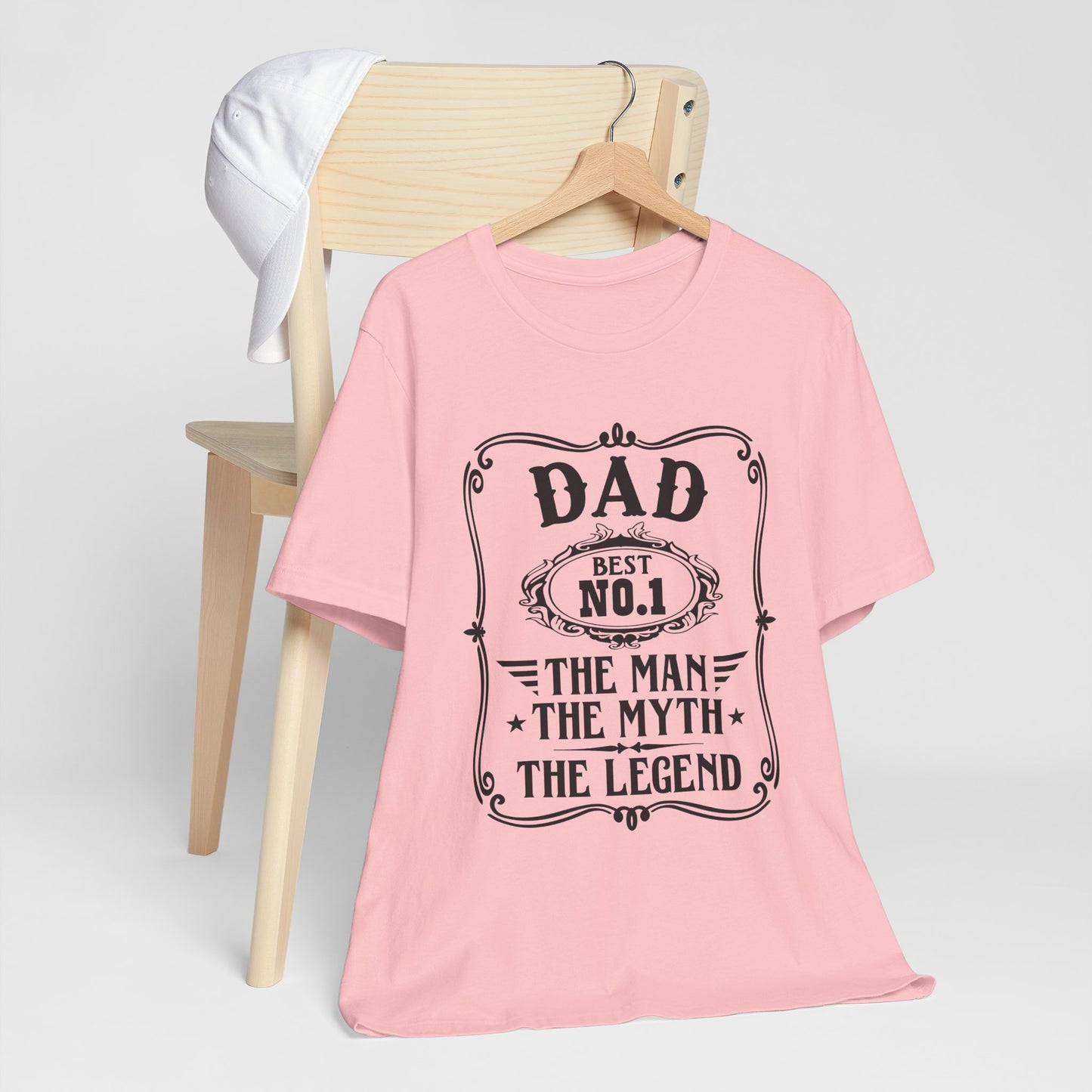 Best No.1 Dad The man, The Myth, The Legend Unisex Jersey Short Sleeve Tee