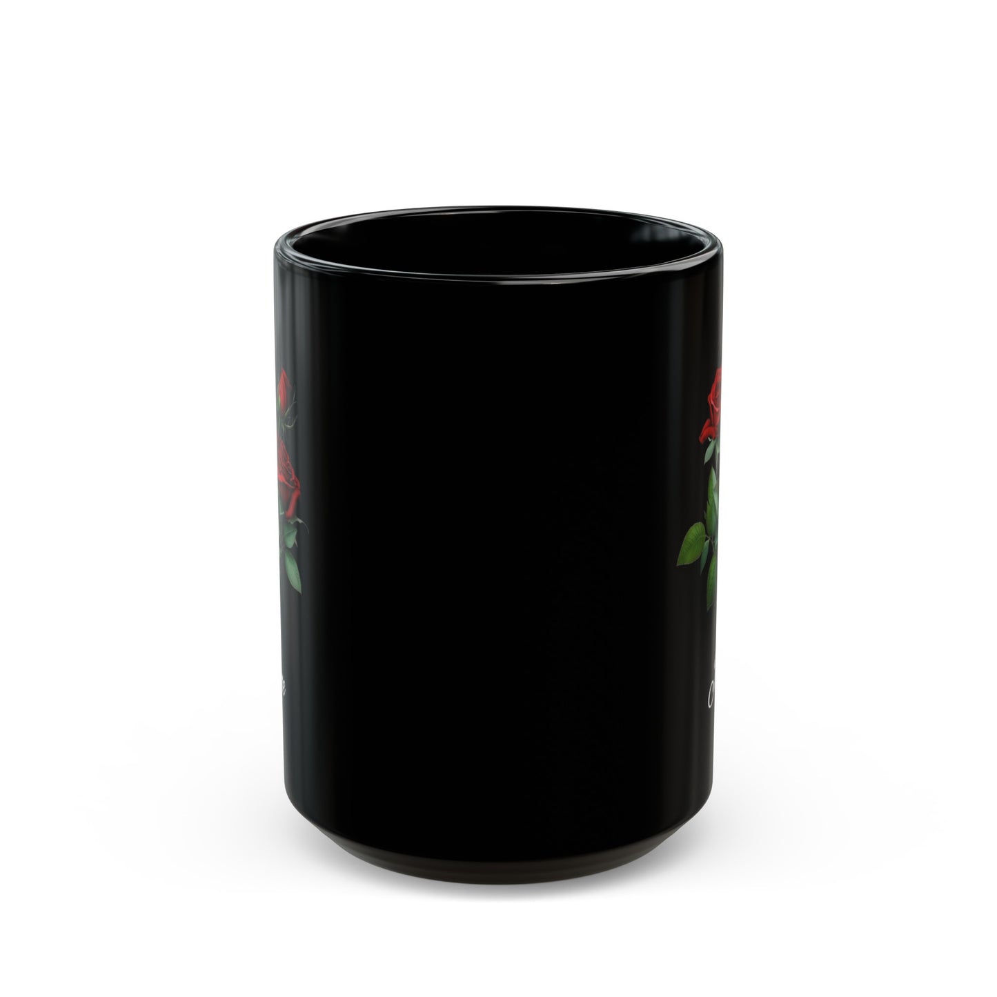 June Birth Flower  Rose Black Mug (11oz, 15oz)