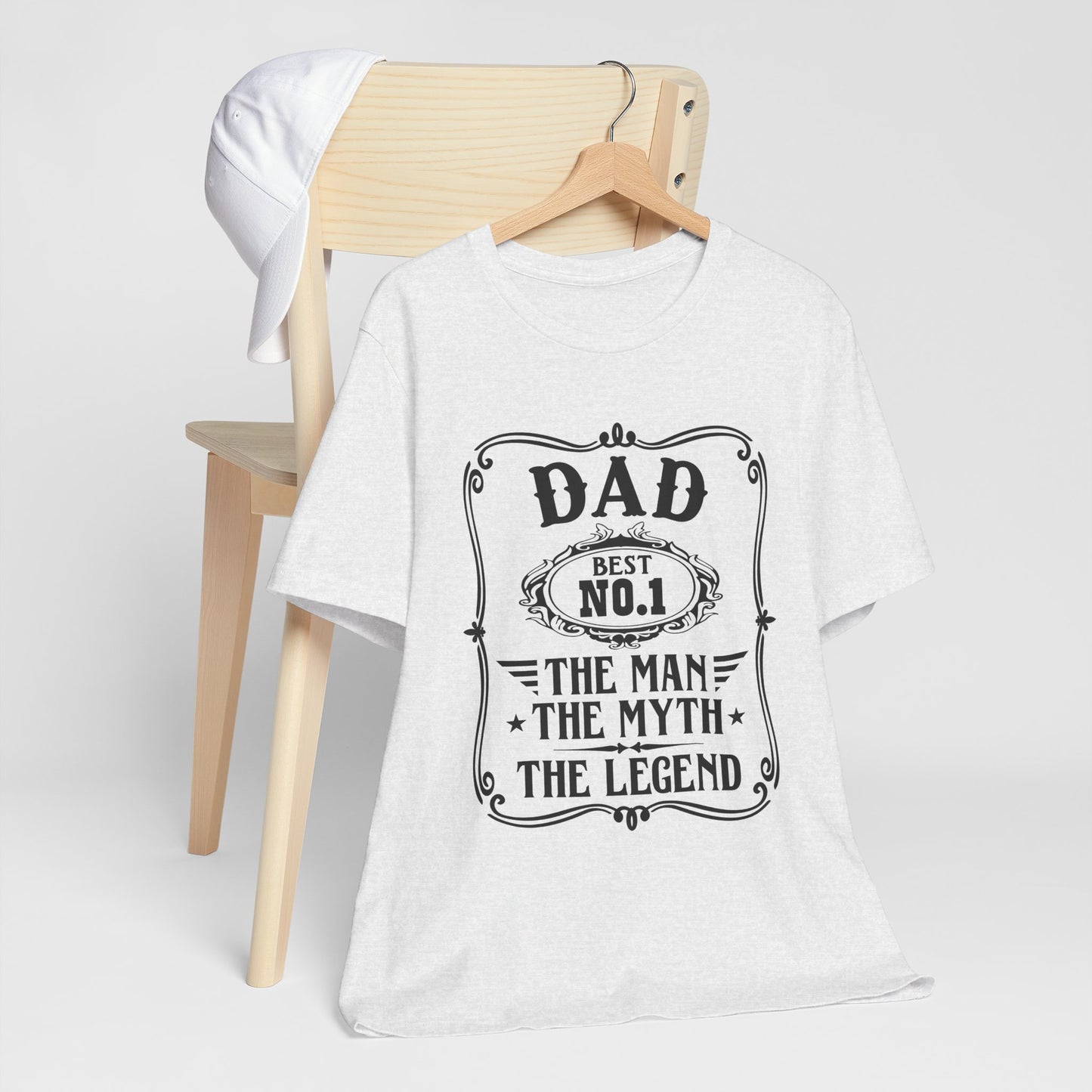 Best No.1 Dad The man, The Myth, The Legend Unisex Jersey Short Sleeve Tee