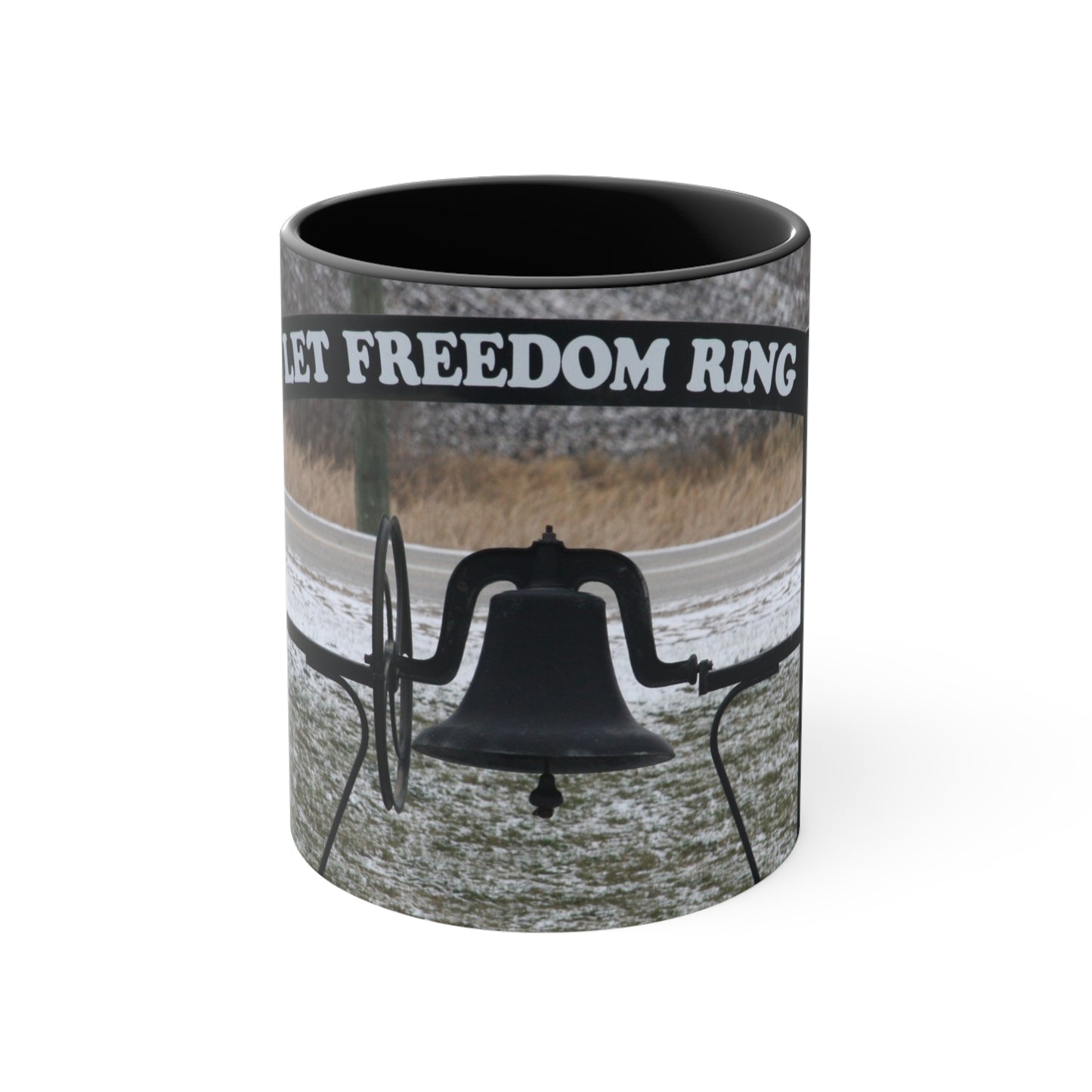 Let Freedom Ring Accent Coffee Mug, 11oz