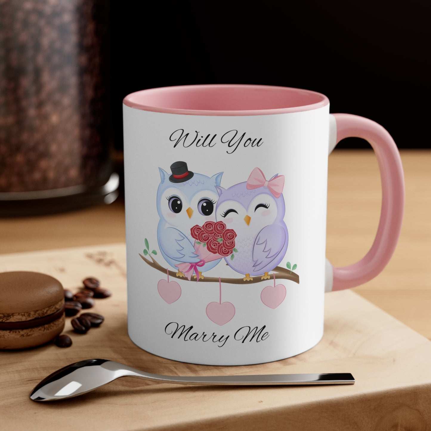 Owls Proposal Accent Coffee Mug, 11oz