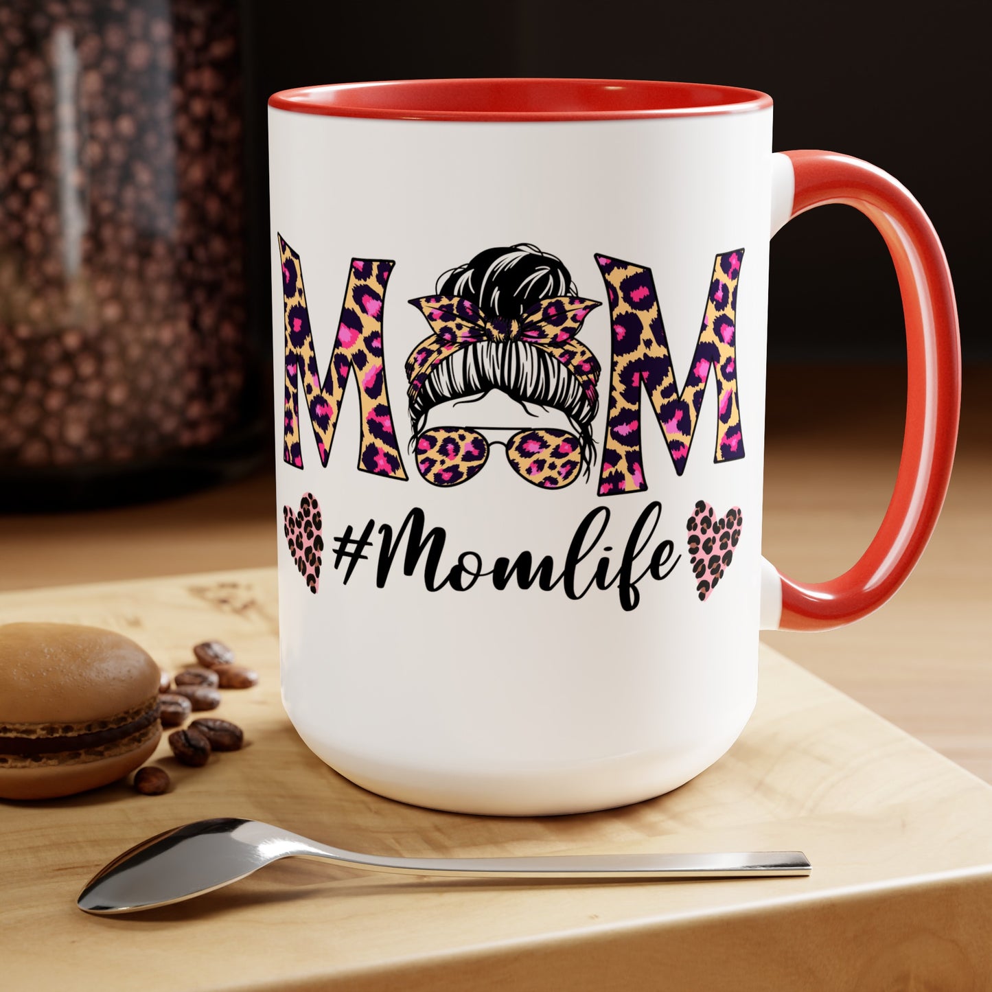 Mama Two-Tone Coffee Mugs, 15oz