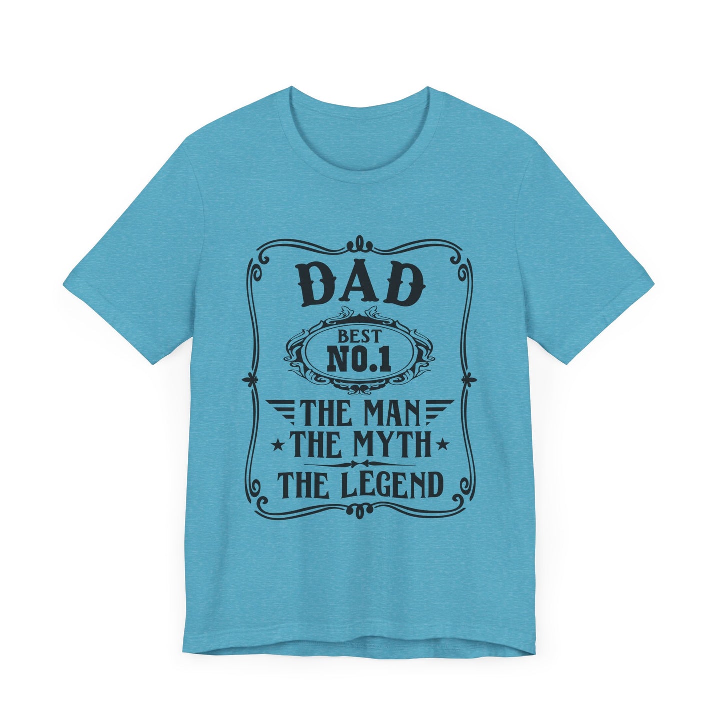 Best No.1 Dad The man, The Myth, The Legend Unisex Jersey Short Sleeve Tee