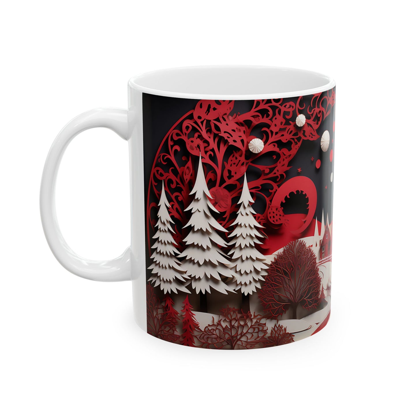 Beautiful 3D Ceramic Mug, (11oz, 15oz)