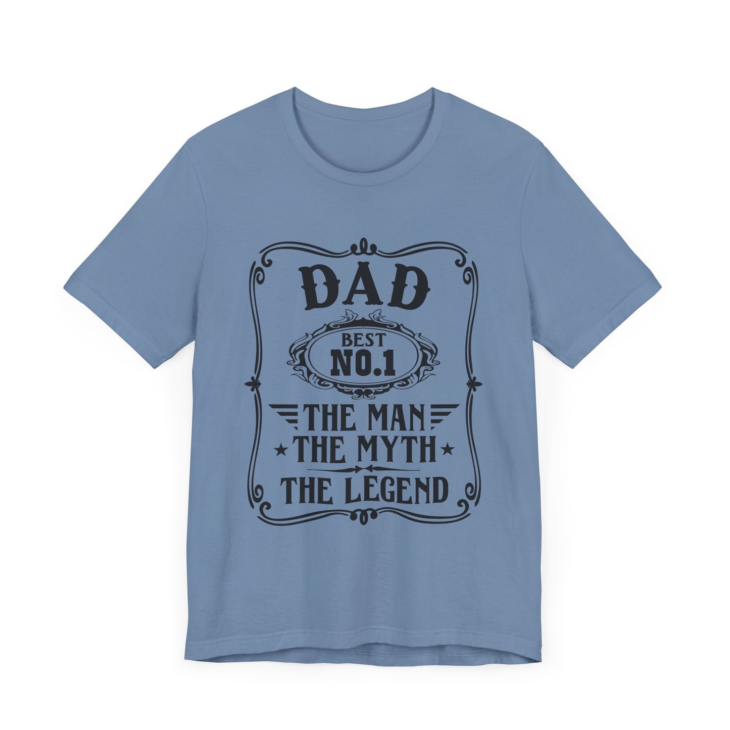 Best No.1 Dad The man, The Myth, The Legend Unisex Jersey Short Sleeve Tee