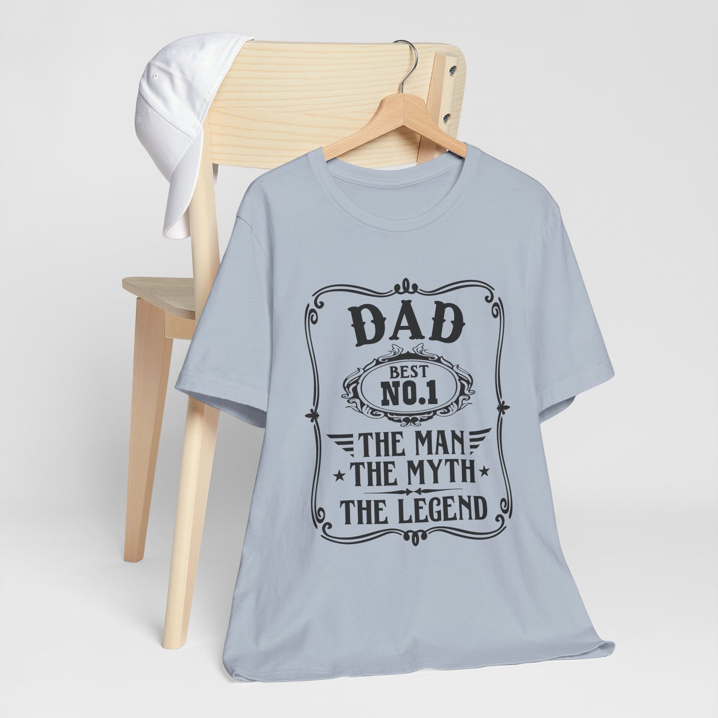 Best No.1 Dad The man, The Myth, The Legend Unisex Jersey Short Sleeve Tee