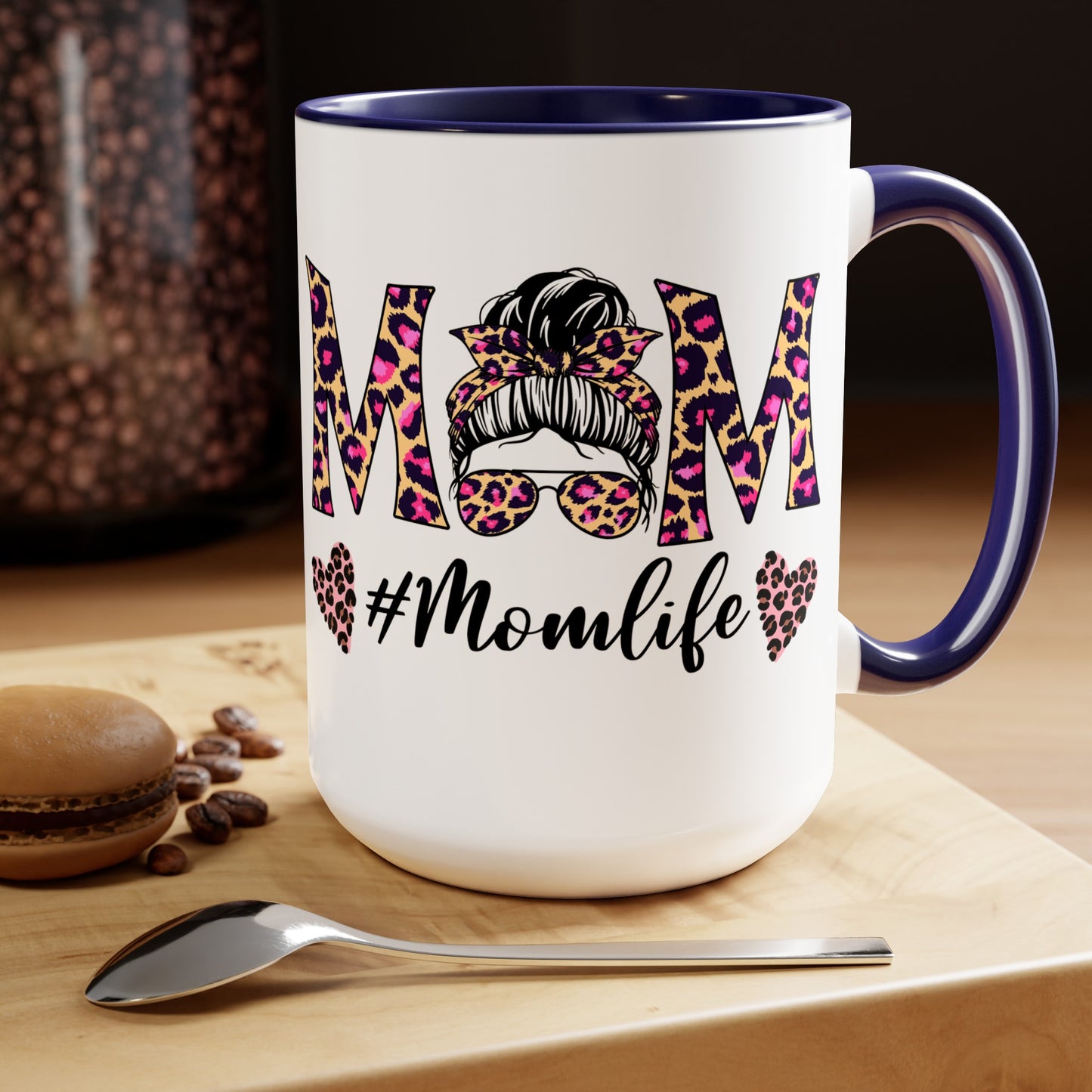 Mama Two-Tone Coffee Mugs, 15oz