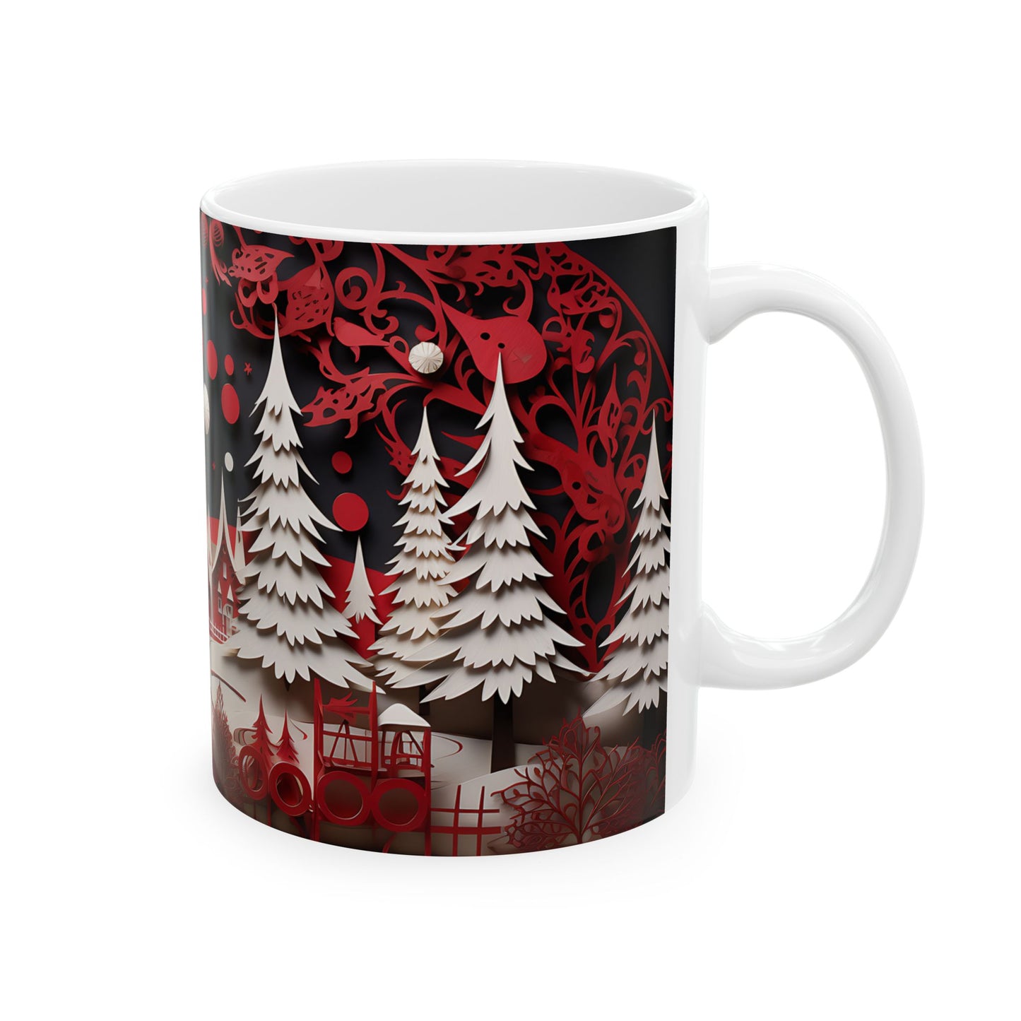 Beautiful 3D Ceramic Mug, (11oz, 15oz)