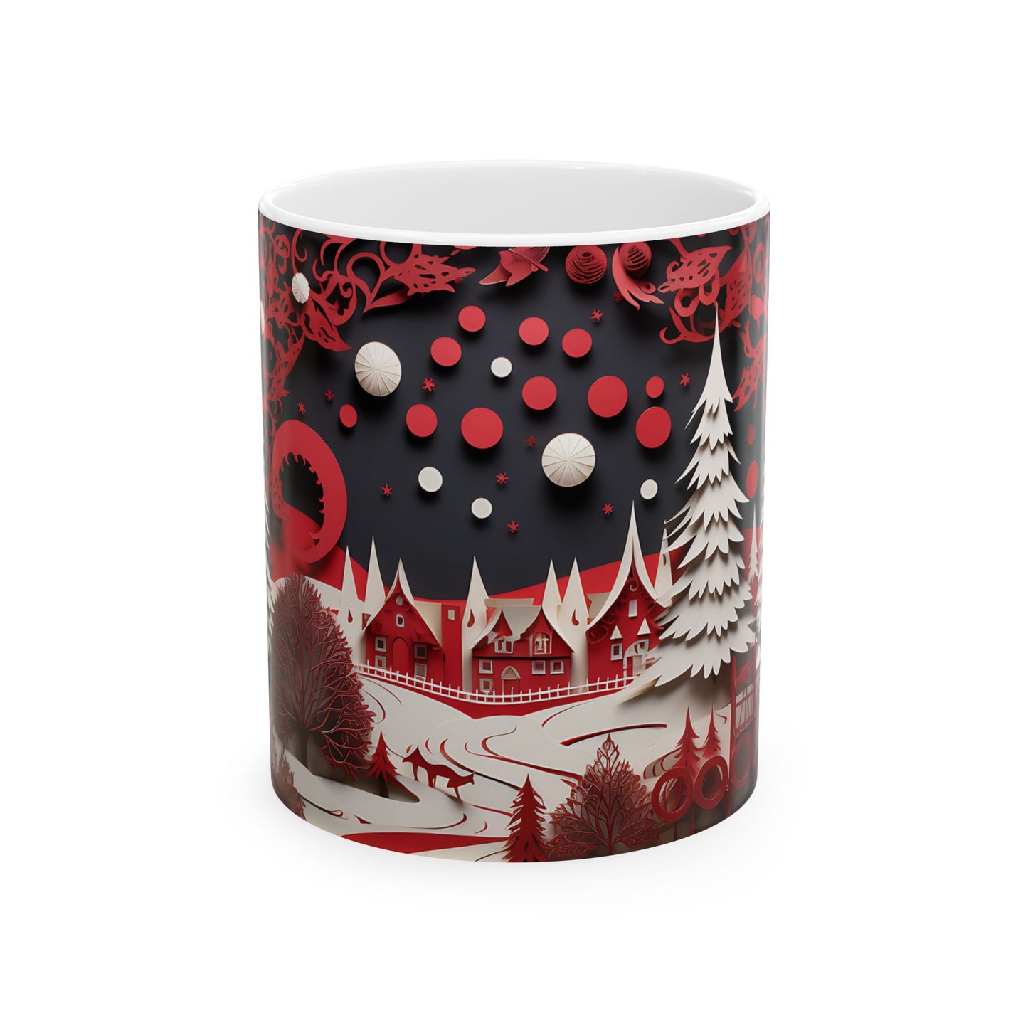 Beautiful 3D Ceramic Mug, (11oz, 15oz)