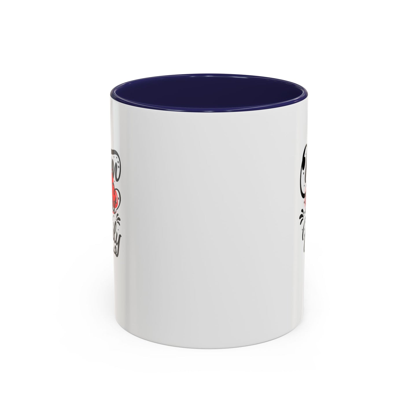 Mom Heart Of The Family Accent Coffee Mug, 11oz