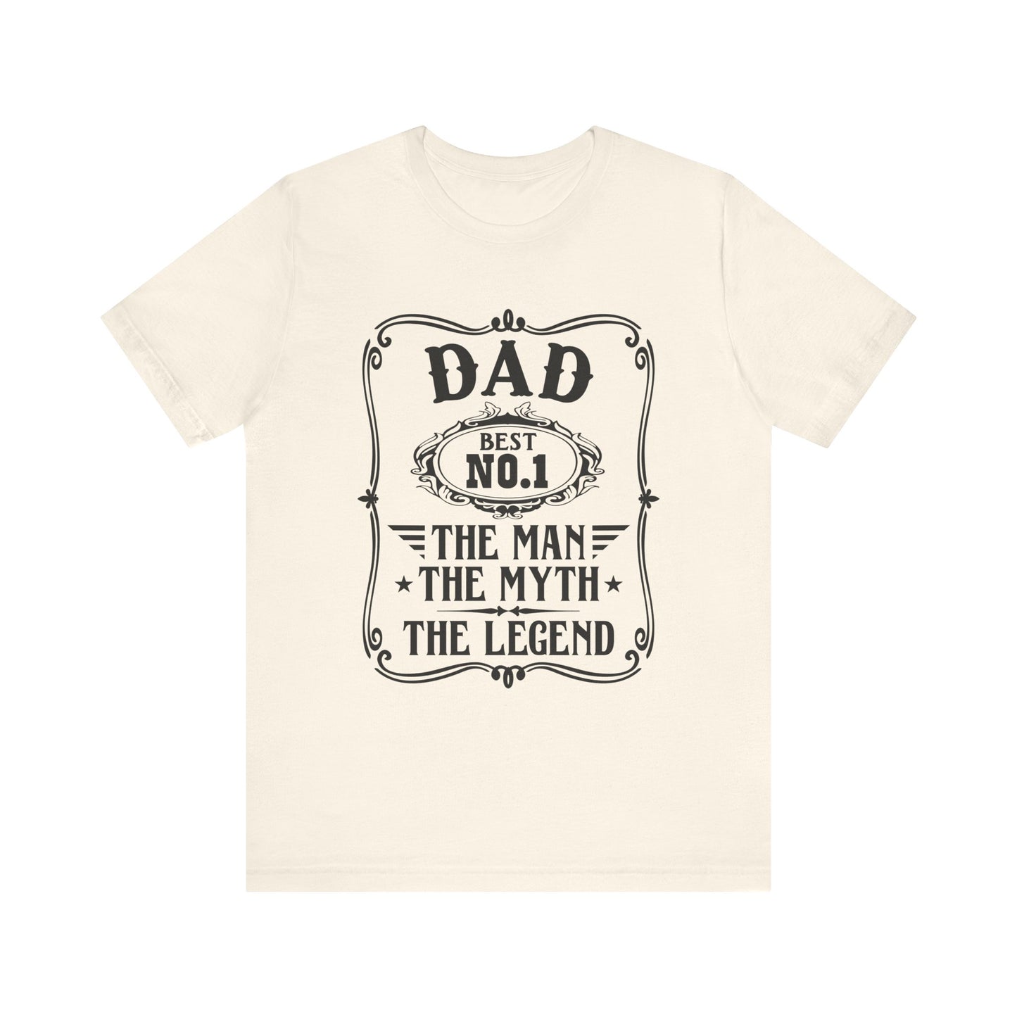 Best No.1 Dad The man, The Myth, The Legend Unisex Jersey Short Sleeve Tee