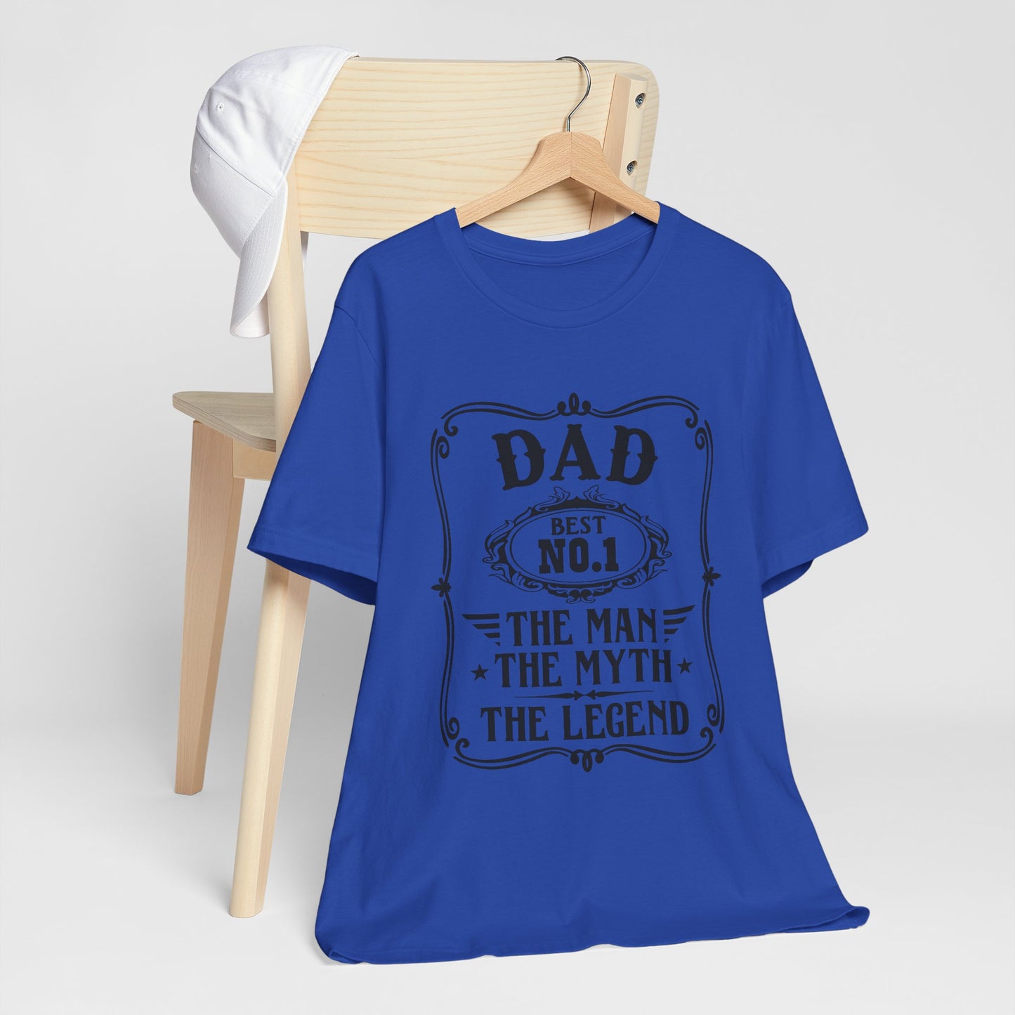 Best No.1 Dad The man, The Myth, The Legend Unisex Jersey Short Sleeve Tee