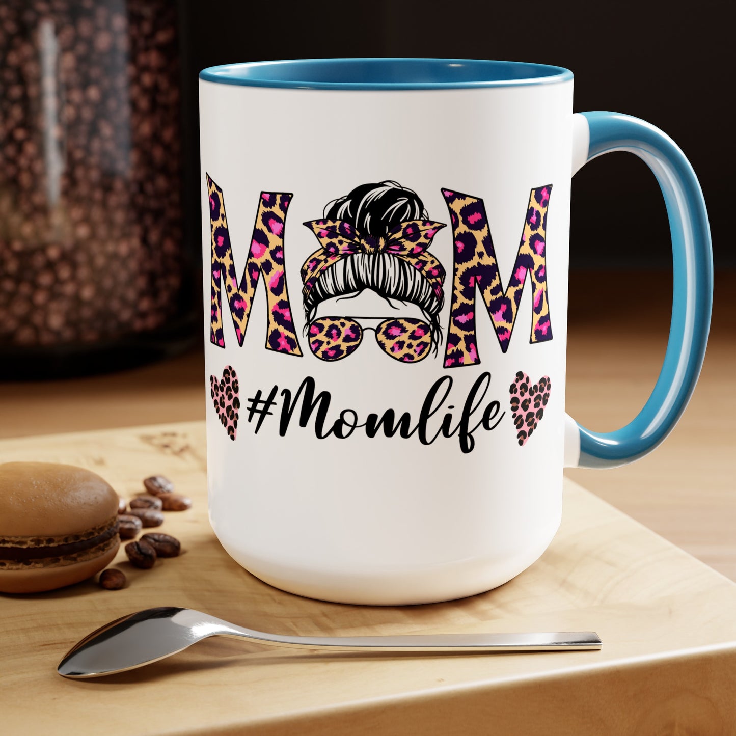Mama Two-Tone Coffee Mugs, 15oz