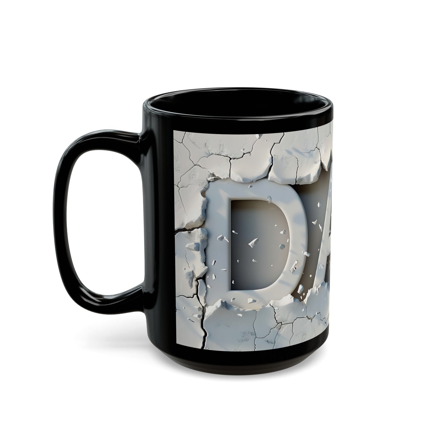 3D looking Dad Black Coffee Mug (11oz, 15oz)