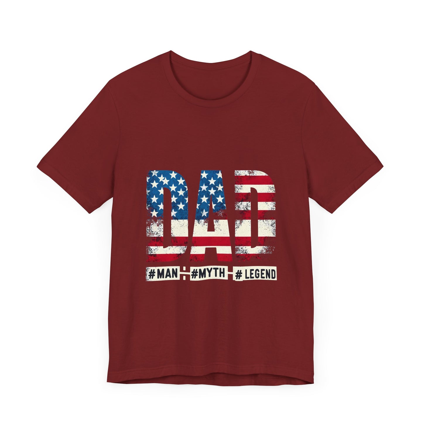 Dad The Man, The Myth, The Legend, Unisex Jersey Short Sleeve Tee