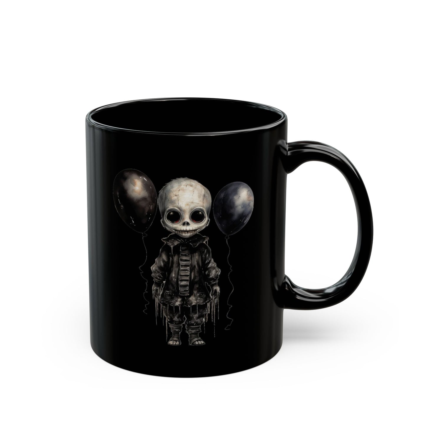 Scary Doll Black Mug (11oz, 15oz)
