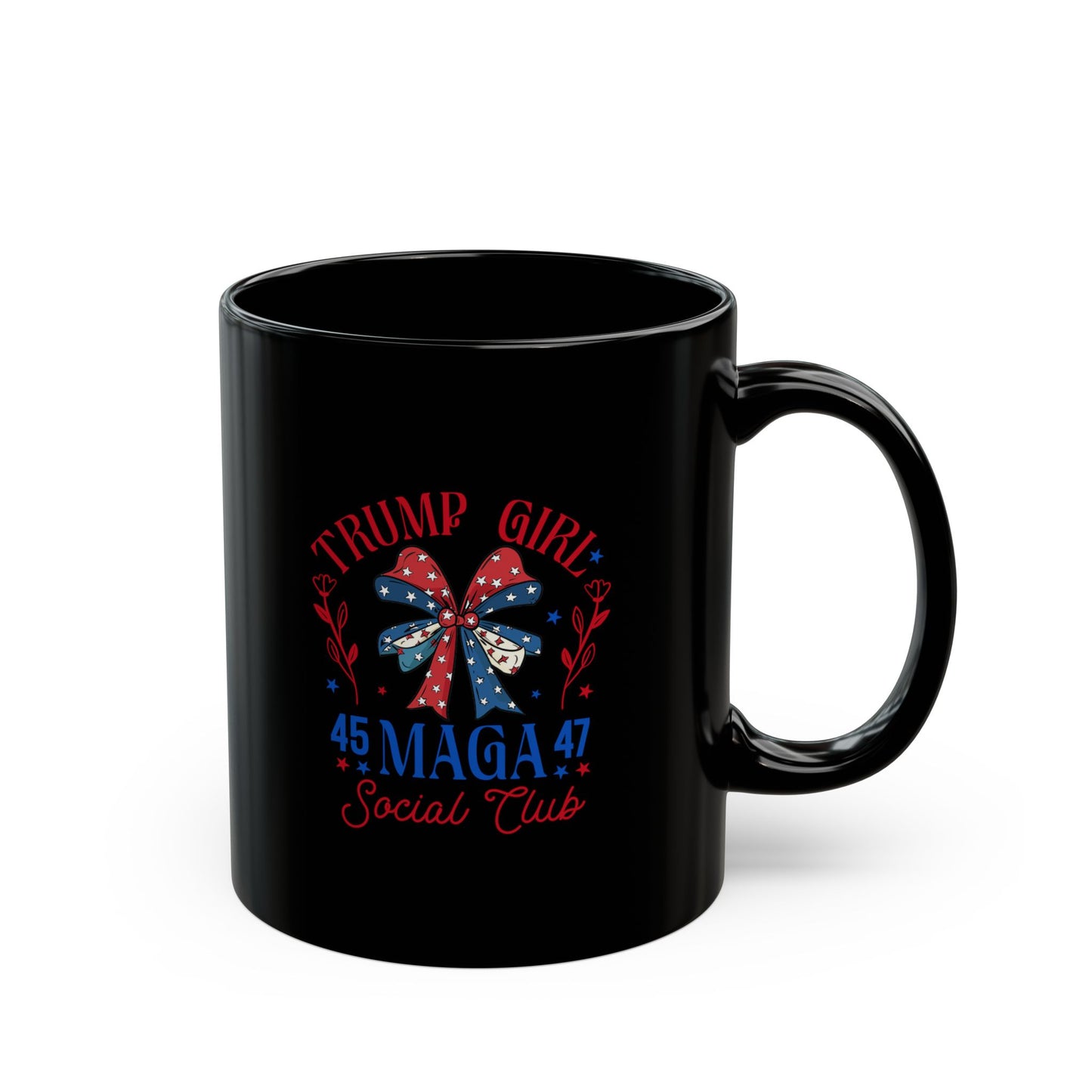 Trump Girl Mega Black Mug (11oz, 15oz)