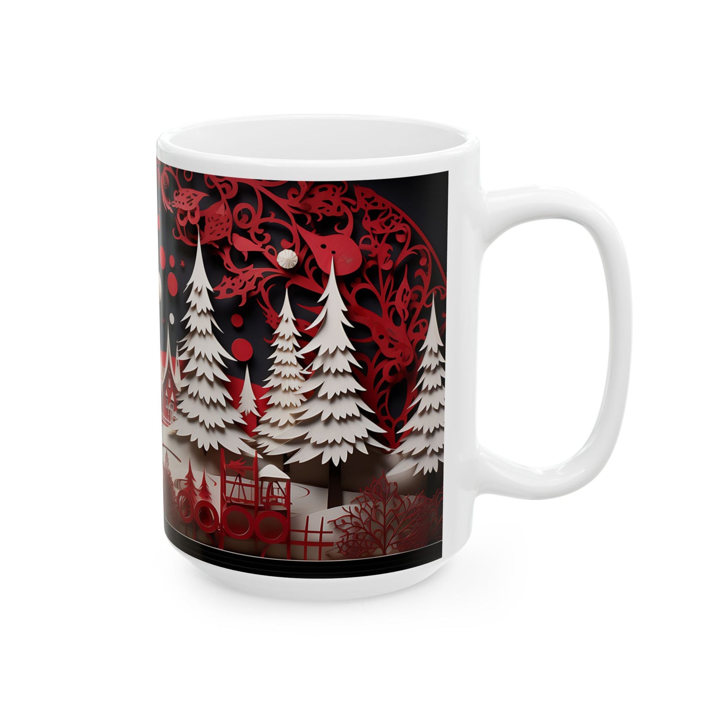 Beautiful 3D Ceramic Mug, (11oz, 15oz)