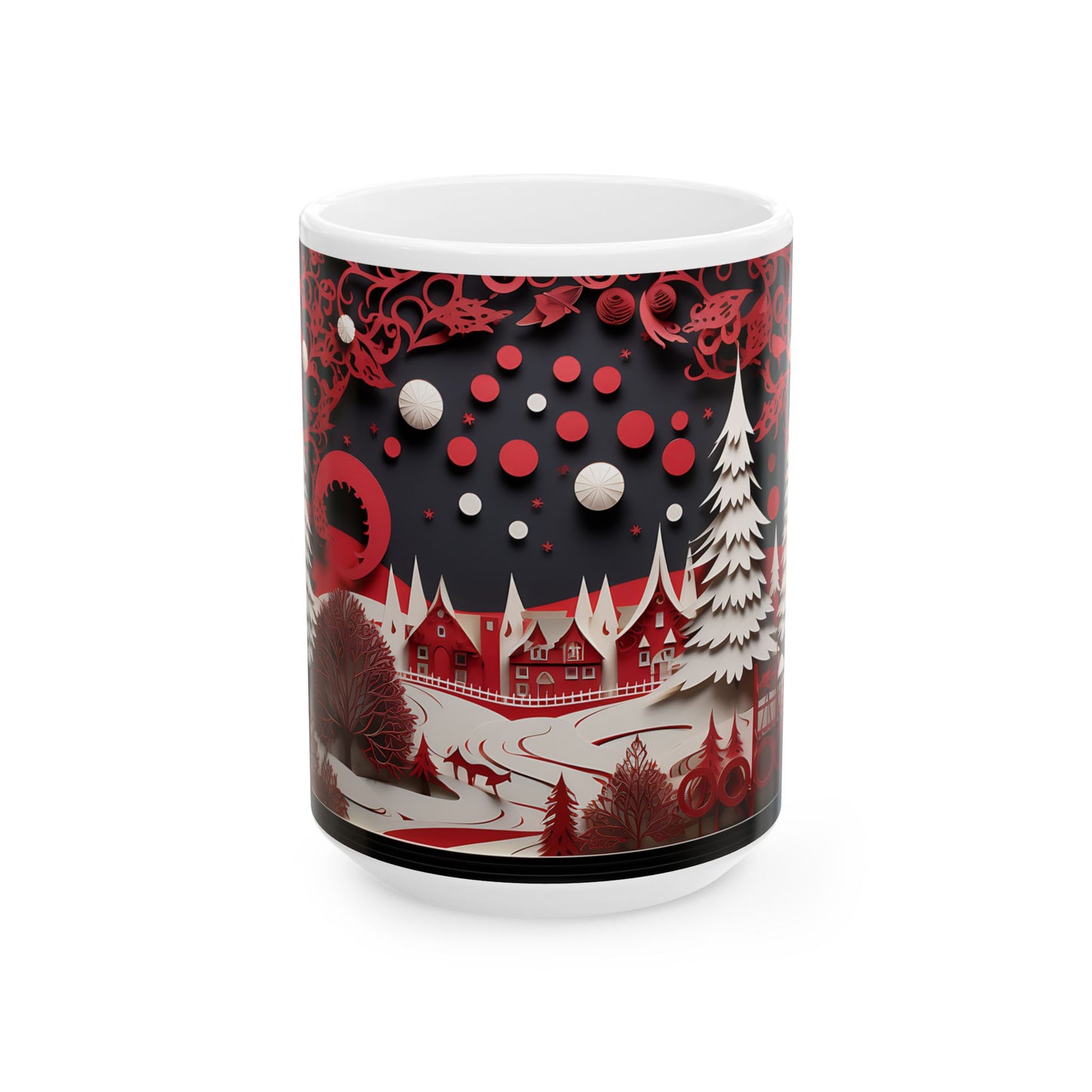 Beautiful 3D Ceramic Mug, (11oz, 15oz)