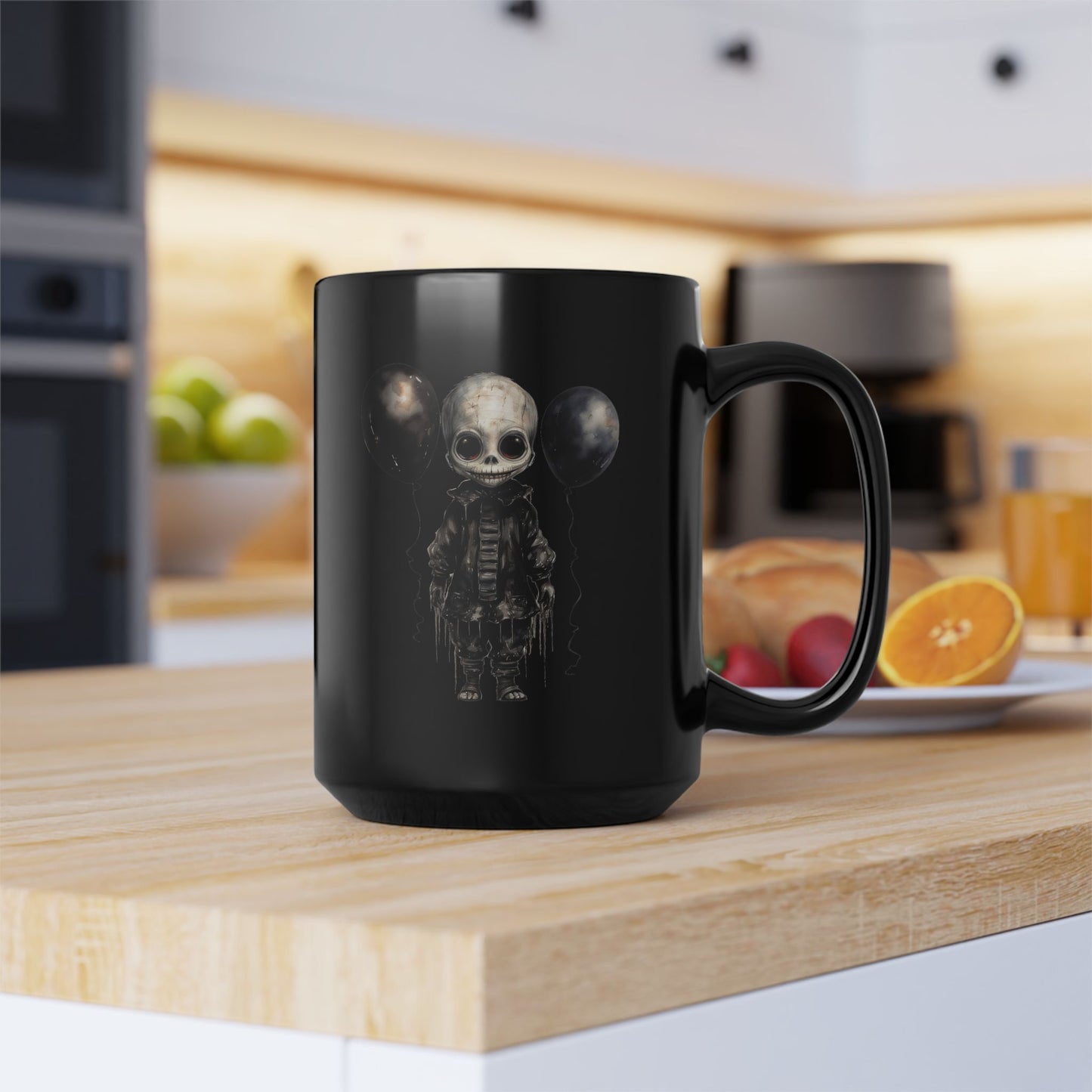 Scary Doll Black Mug (11oz, 15oz)