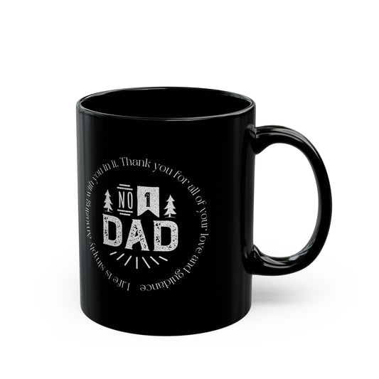 Number 1 Dad Black Mug (11oz, 15oz)