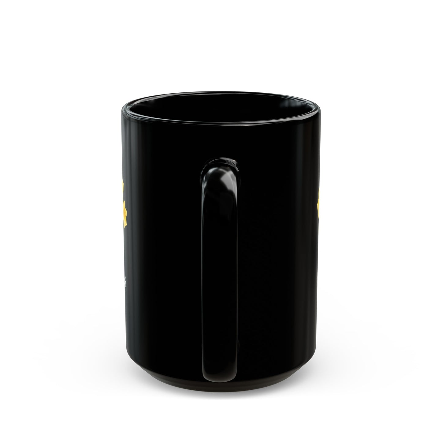 March Birth Month Daffodil Flower Black Mug (11oz, 15oz)