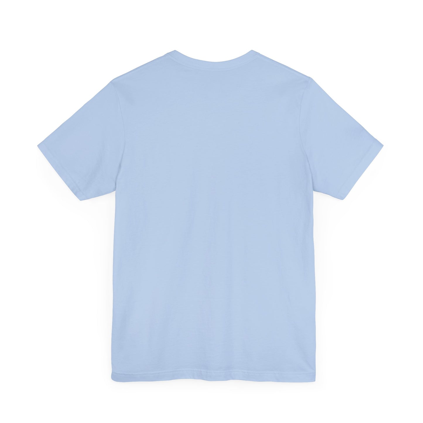 Womans Unisex Red White and Blue Ribbon Jersey Short Sleeve Tee