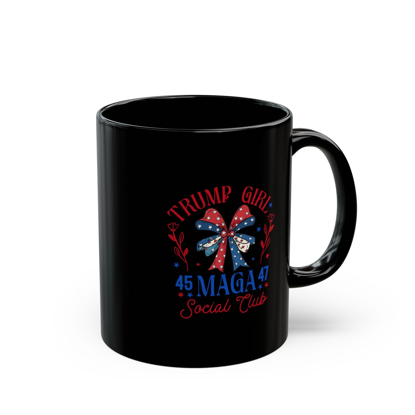 Trump Girl Mega Black Mug (11oz, 15oz)