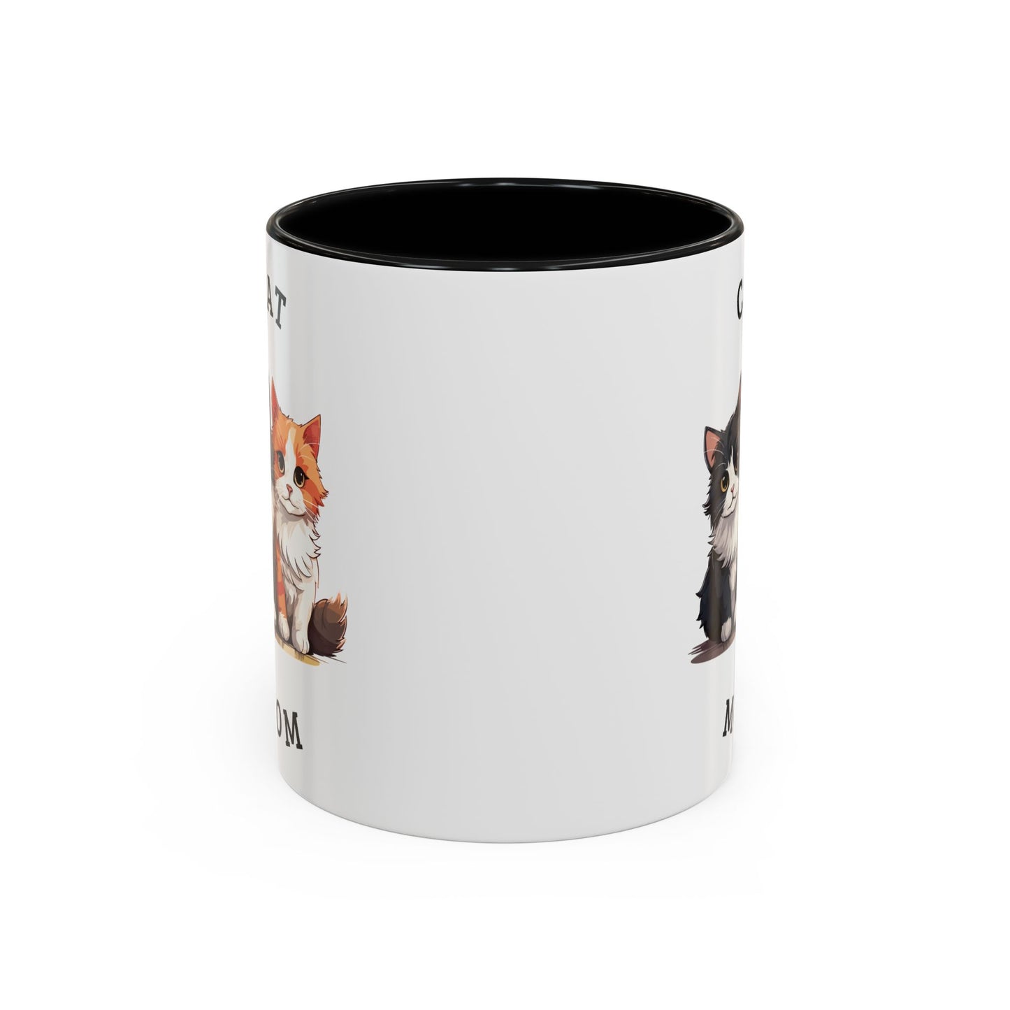Cat Mom Accent Coffee Mug, 11oz