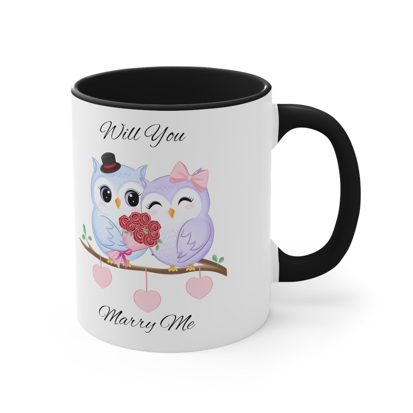 Owls Proposal Accent Coffee Mug, 11oz